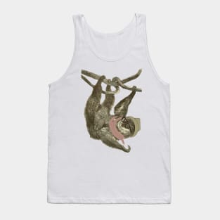 Lispe Hipster Sloth Tank Top